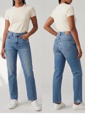 Madewell 90s Straight Women's Jeans Light Blue Size 32